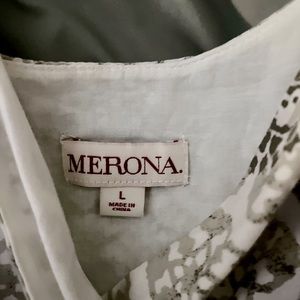 Merona  dress L floor length. Lightweight sleeveless.